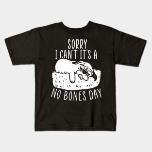 No Bones day Pug Meme Kids T-Shirt